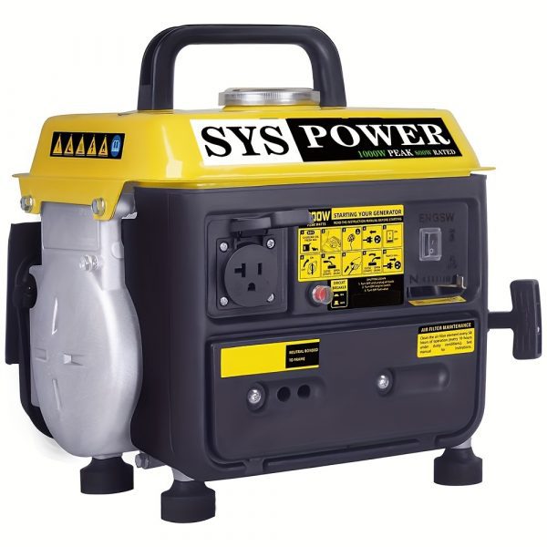 Generador Portátil de Gasolina de 900W - Ultraligero