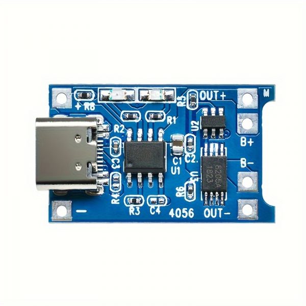 15 piezas de placa del cargador de batería de litio con protección 5V 1A TP4056 módulo de carga tipo C USB 18650 - Imagen 4