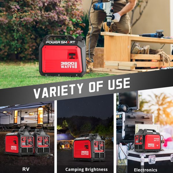 Generador de gas inversor Powersmart 3600W con capacidad en paralelo - Imagen 8