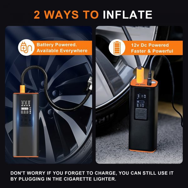 Compresor de aire portátil para inflar neumáticos - Imagen 4