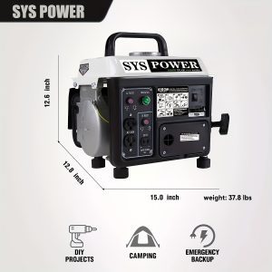 Generador portátil de 1000W a gasolina, ideal para acampar ultraligero