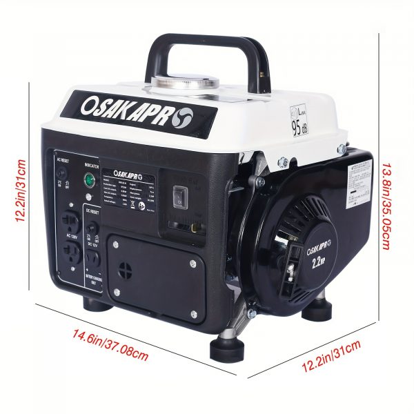 Generador portátil, Generador para exteriores de bajo ruido, Generador a gas - Imagen 2