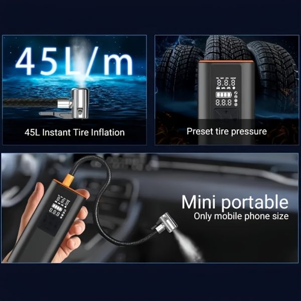 Compresor de aire portátil para inflar neumáticos - Imagen 8