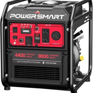 PowerSmart Generador inversor alimentado a gas, 4400 W 120 V de potencia