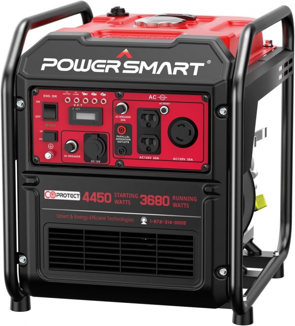 PowerSmart Generador inversor alimentado a gas, 4400 W 120 V de potencia - Imagen 10