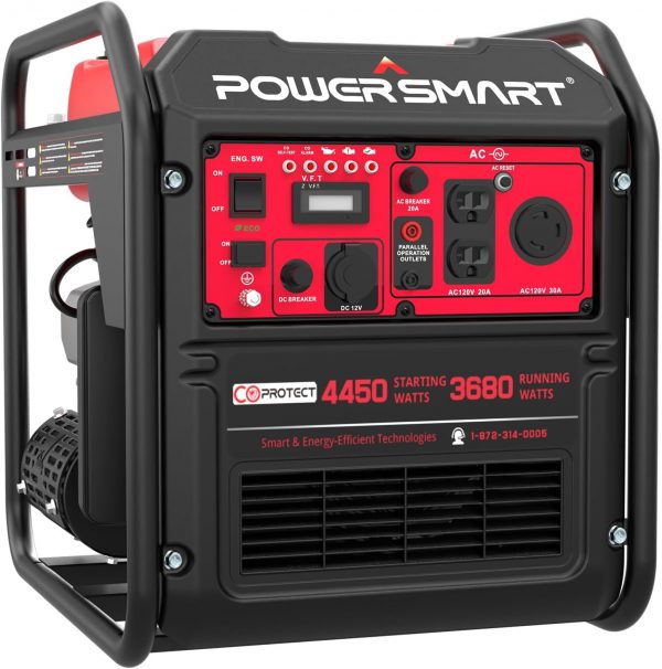 PowerSmart Generador inversor alimentado a gas, 4400 W 120 V de potencia - Imagen 17