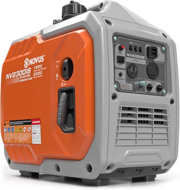 NOVUS Generador inversor portátil súper silencioso de 2300 vatios para uso doméstico
