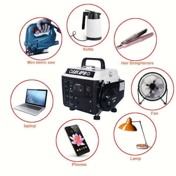 Generador portátil, Generador para exteriores de bajo ruido, Generador a gas - Imagen 8