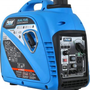 Pulsar Generador inversor silencioso de combustible dual portátil de 2,200 W