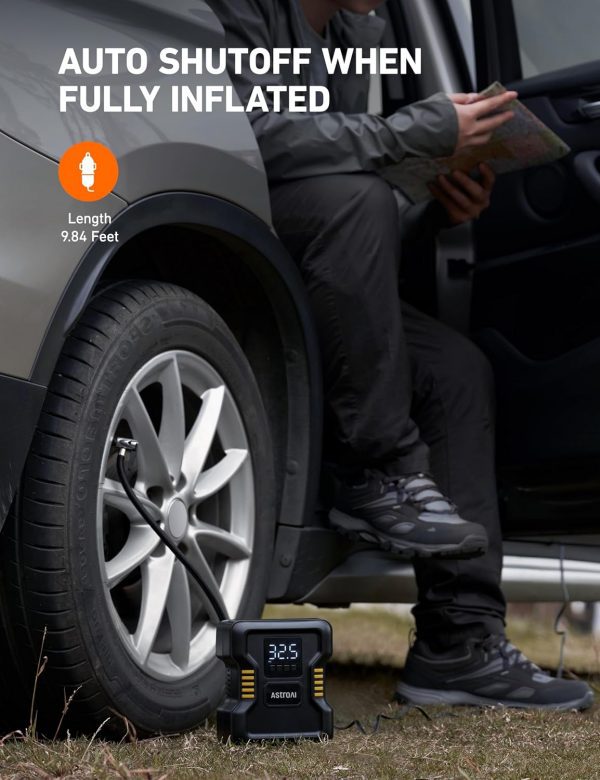 AstroAI Inflador de neumáticos Compresor de aire portátil 150PSI - Imagen 4