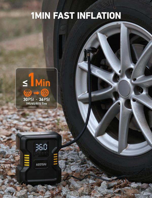 AstroAI Inflador de neumáticos Compresor de aire portátil 150PSI - Imagen 3