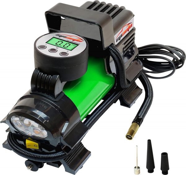 EPAuto - Bomba de compresor de aire portátil de 12 V de CC, inflador digital de neumáticos - Imagen 16