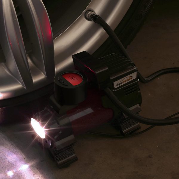 EPAuto - Bomba de compresor de aire portátil de 12 V de CC, inflador digital de neumáticos - Imagen 9