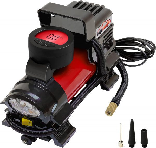 EPAuto - Bomba de compresor de aire portátil de 12 V de CC, inflador digital de neumáticos - Imagen 6