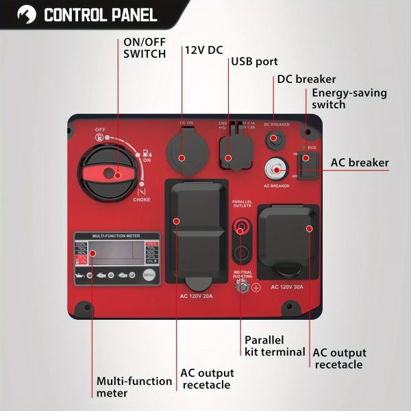 Generador de gas inversor Powersmart 3600W con capacidad en paralelo - Imagen 5