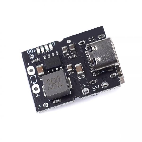 Convertidor de Potencia USB-C 5V 2A con Pantalla LED - Módulo de Carga de Paso Alto para Proyectos DIY, Fibra de Vidrio Negra - Imagen 6