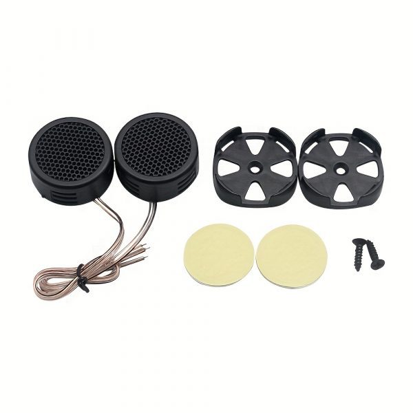 1par de Tweeter de Cúpula Mini de Alta Eficiencia Universal, Altavoz Potente de Audio de Sonido Súper de 2x 500W Klaxon Tone para Coche