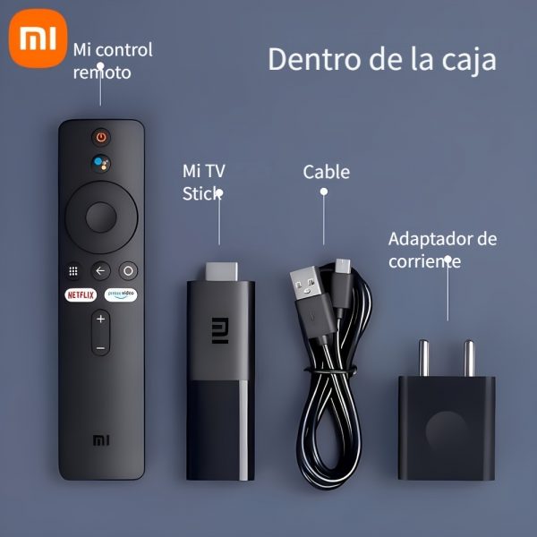 Xiaomi Mi TV Stick: Reproductor De Medios De Transmisión Portátil, Con Android TV 9.0 - Imagen 10