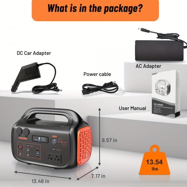 Generador solar de 647Wh 600W, estación de energía portátil con salida USB-C PD de 60W - Imagen 5