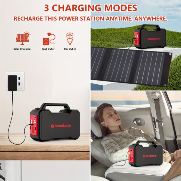 Estación de energía portátil, generador de camping de 111Wh - Imagen 5