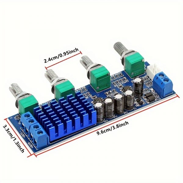 1pc Placa amplificadora de sonido estéreo de alta fidelidad, módulo de potencia de audio de clase D TPA3116D2 - Imagen 2