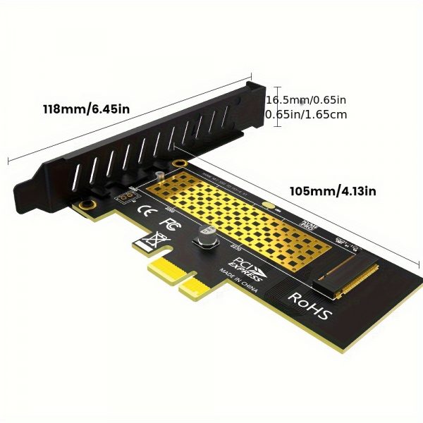 Adaptador de tarjeta JEYI M.2 NVME SSD a PCIe 4.0 X1 - Imagen 2