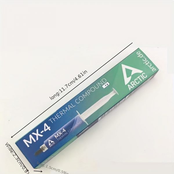 QIYN Arctic MX-4 Pasta Térmica, 4g - Grasa de Silicona de Alto Rendimiento para el Enfriamiento de CPU y Tarjetas Gráficas en Computadoras de Escritorio y Portátiles - Imagen 4