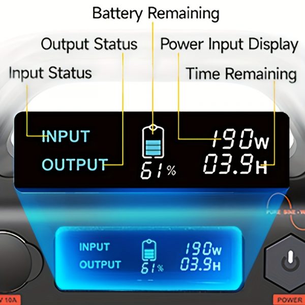 Generador solar de 294Wh 300W, estación de energía portátil con salida USB-C PD de 60W - Imagen 7