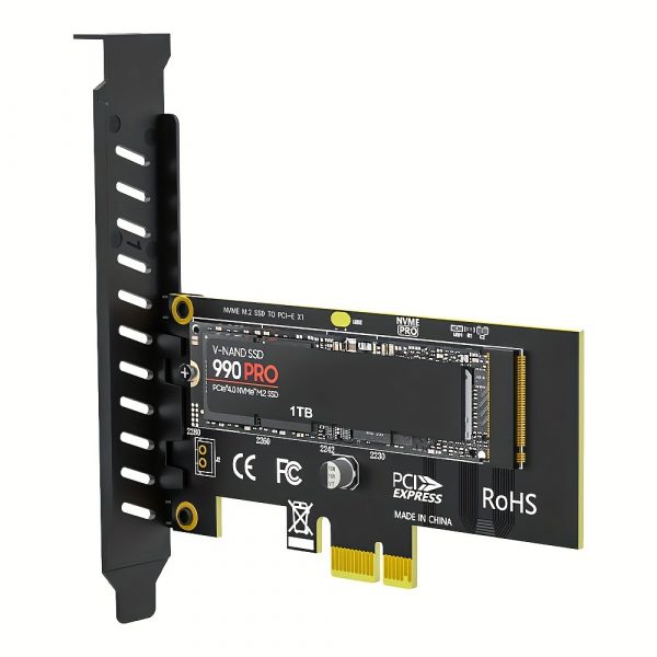 Adaptador de tarjeta JEYI M.2 NVME SSD a PCIe 4.0 X1 - Imagen 3