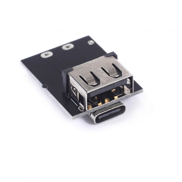 Convertidor de Potencia USB-C 5V 2A con Pantalla LED - Módulo de Carga de Paso Alto para Proyectos DIY, Fibra de Vidrio Negra - Imagen 4