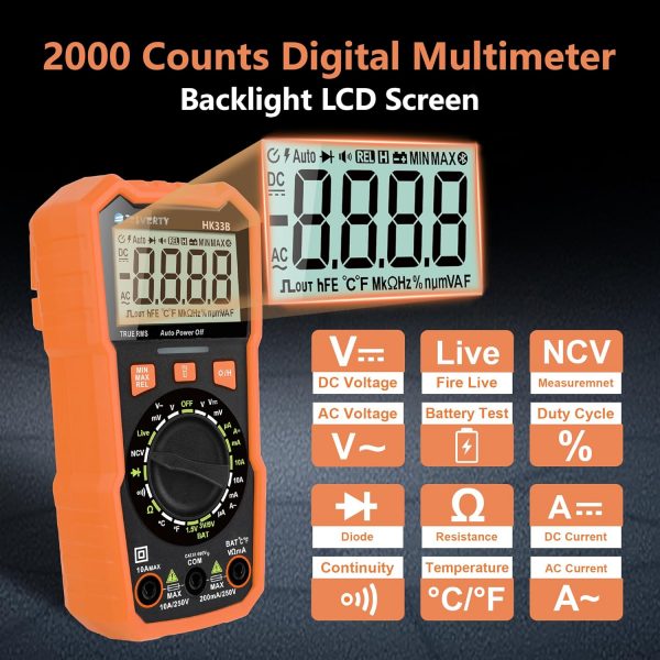 DC Power Supply Variable 0-30V 0-10A Adjustable + 2000 Counts Multimeter Tester - Imagen 7