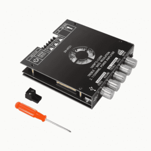 Placa de Amplificador de Potencia Digital de 2.1 Canales ZK-HT21 con Chip TDA7498E - Graves Intensos, Subwoofer Ajustable, Entrada USB y AUX,