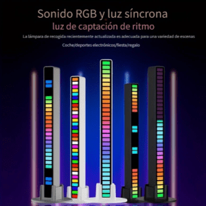 1 Pieza, Barra de luz LED RGB con detección de sonido y Control de música para DJ, luces de nivel USB para coche y vehÃculo, lámpara de ritmo, accesorios para decoración
